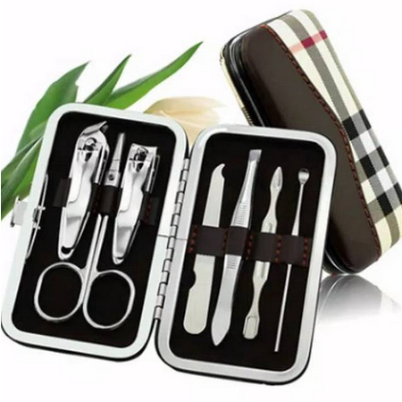 DB Set Gunting Kuku Manicure Pedicure Set 7in1 Alat Pembersih Kuku Pinset Gunting