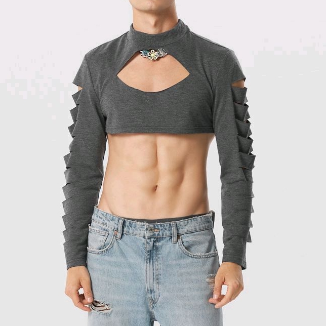 kaos tangan panjang robek mule