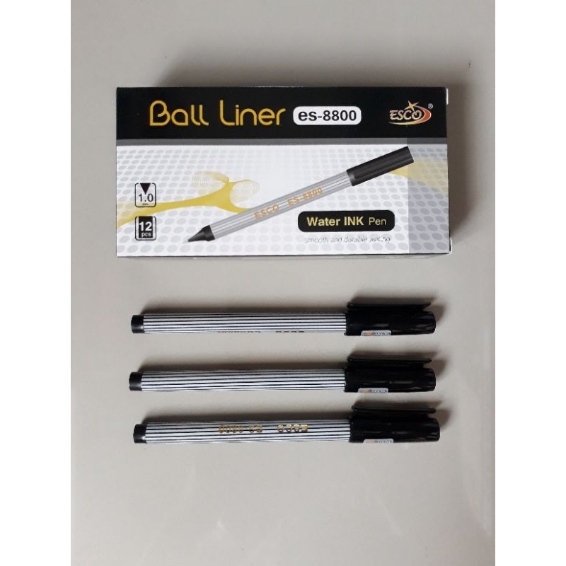 

Pen Balliner Esco ES-8800 Hitam 1,0mm (12pcs)