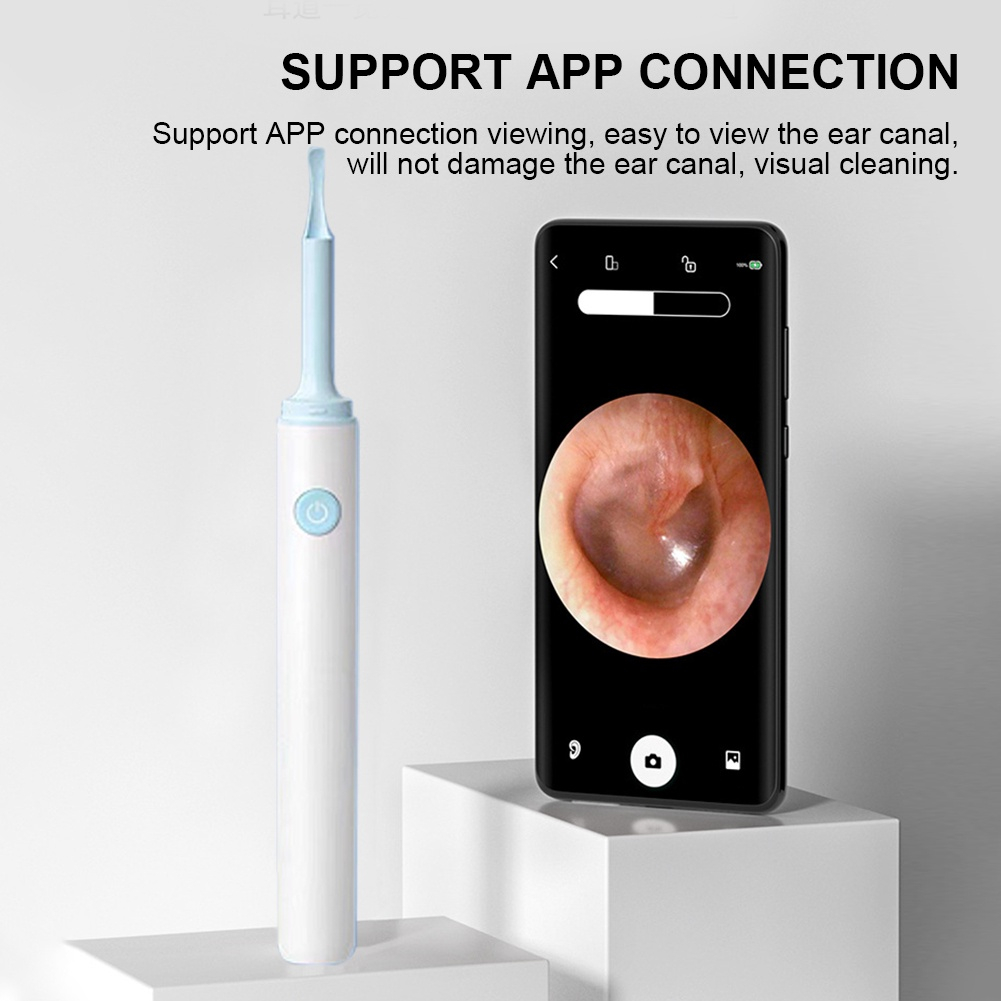 Pembersih Telinga Korek Kuping Kamera LED smart Visual Ear Stick HD Endoscope WIFI waterproof earpick bayi Endoscope