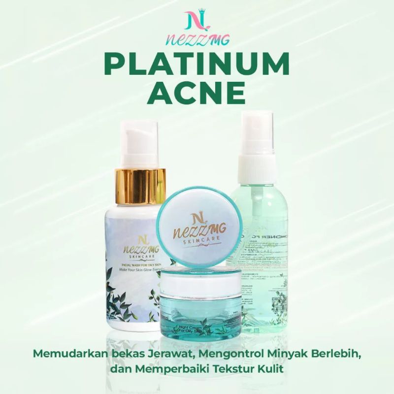 3 PAKET NEZZMG SKINCARE PLATINUM ORIGINAL