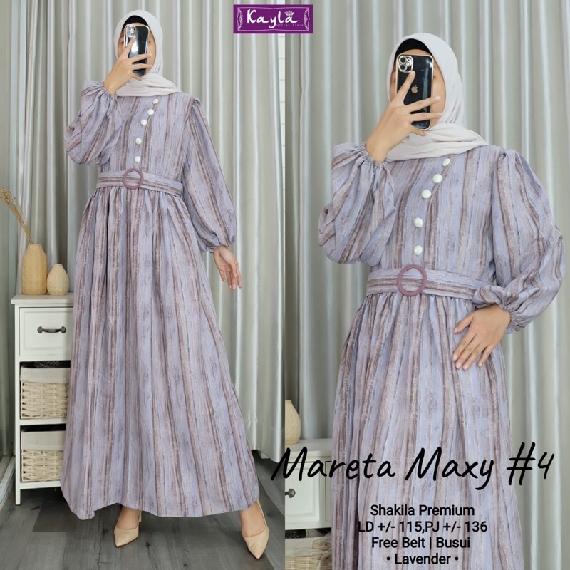 KENARI MARETA LIZZA MAXY DRESS BY KAYLA-CLAUDYA BAHAN SILK PREMIUM ARMANI - CERUTY BABYDOL