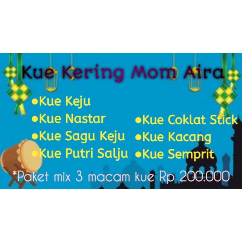 

Aneka kue kering Lebaran, Idul Adha