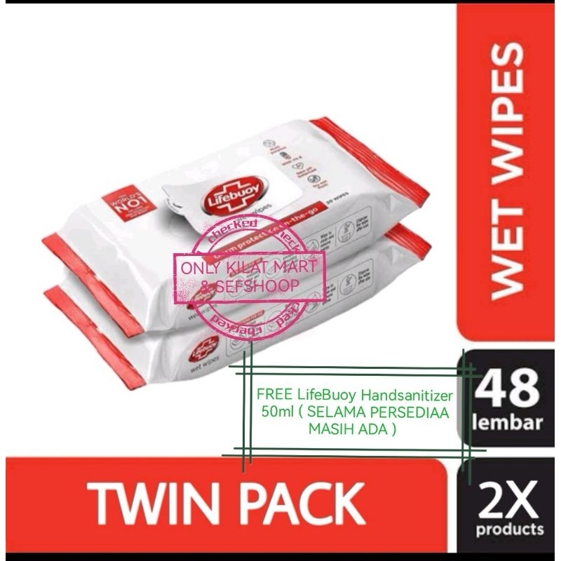 Lifebuoy Wet Wipes 48s x 2