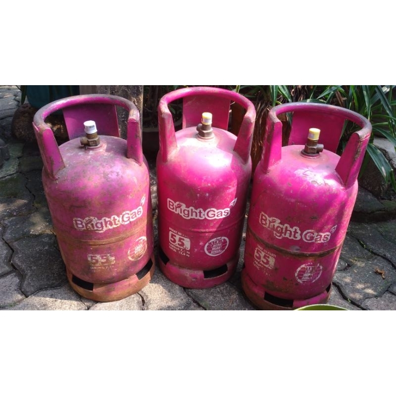 Tabung Bright Gas Elpiji / Tabung Gas  LPG Pink 5,5 KG ( 5.5 KG ) + Full Isi