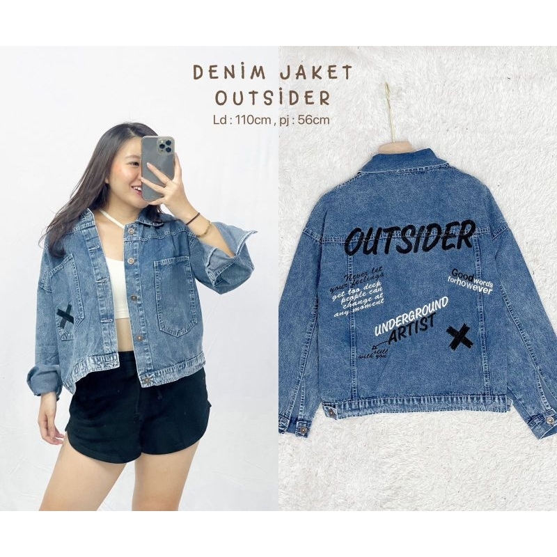 MDLV ~ Jaket Denim Jaket Outsider