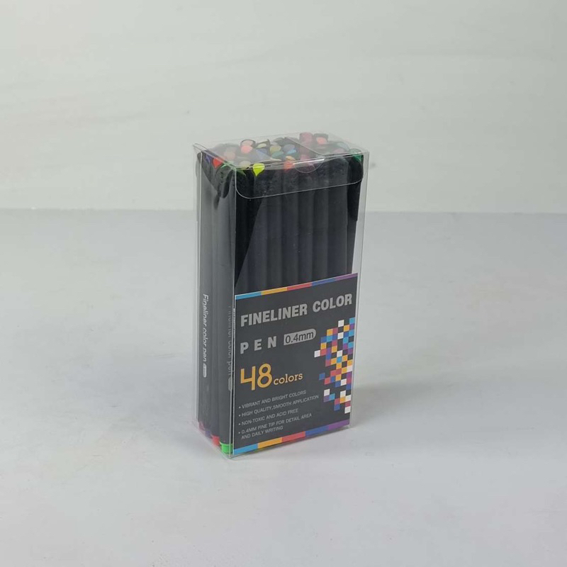 Pena Warna Gambar 48 Warna Drawing Pen Fine Point Art Watercolor 0.4mm 48 Color