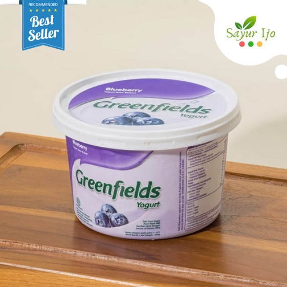 

Greenfields Yogurt Blueberry 500 Gram / Pack Rasa Buah Blueberi Susu Olahan