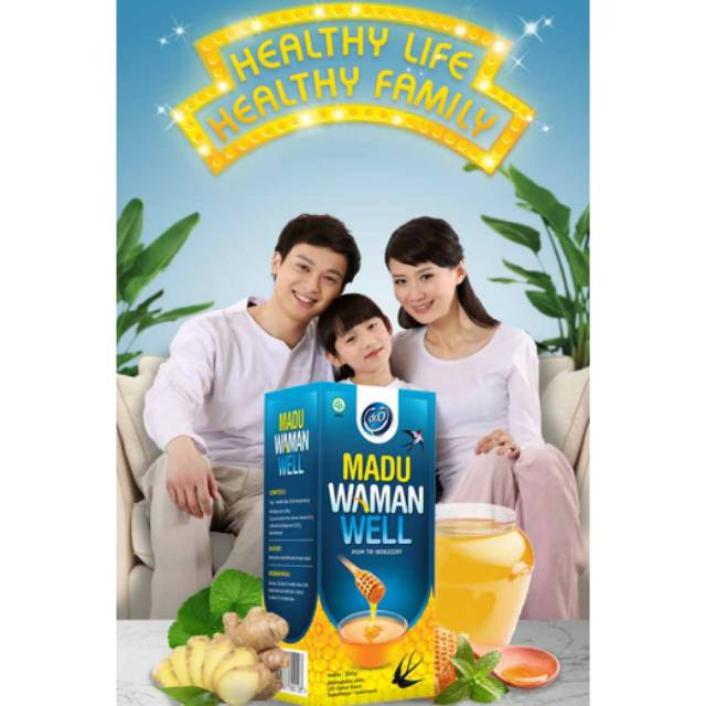 Madu Waman Well Madu Flu Batuk Demam Radang Tenggorokan Amandel Anak Madu wamanwell 250 gr ASLI