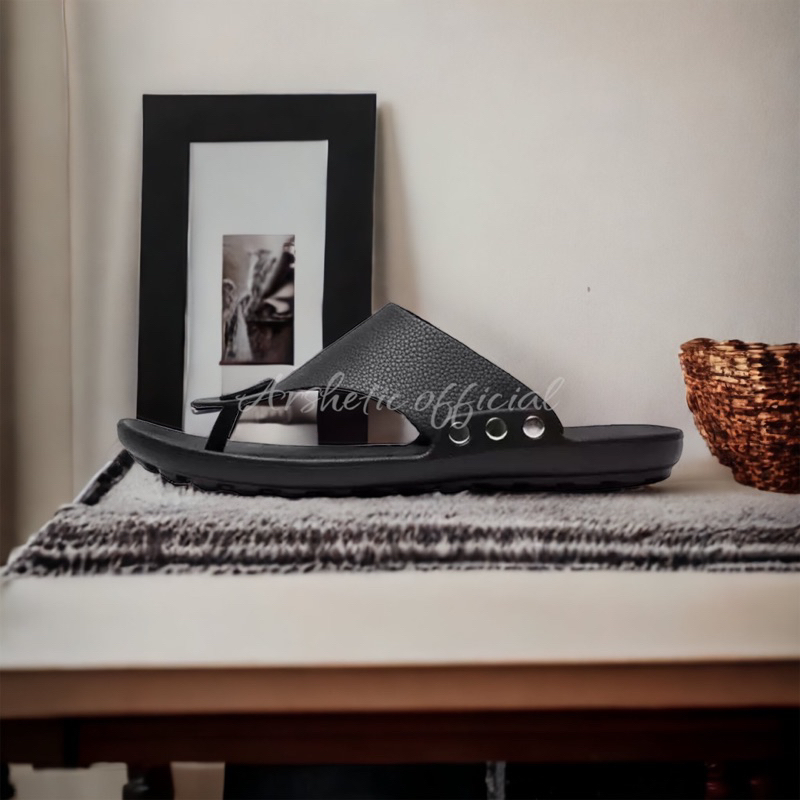 Sandal jepit Pria / Sandal kulit Casual / Sendal Santai Pria dewasa Kualitas Terbaik CNVL 39 - 43