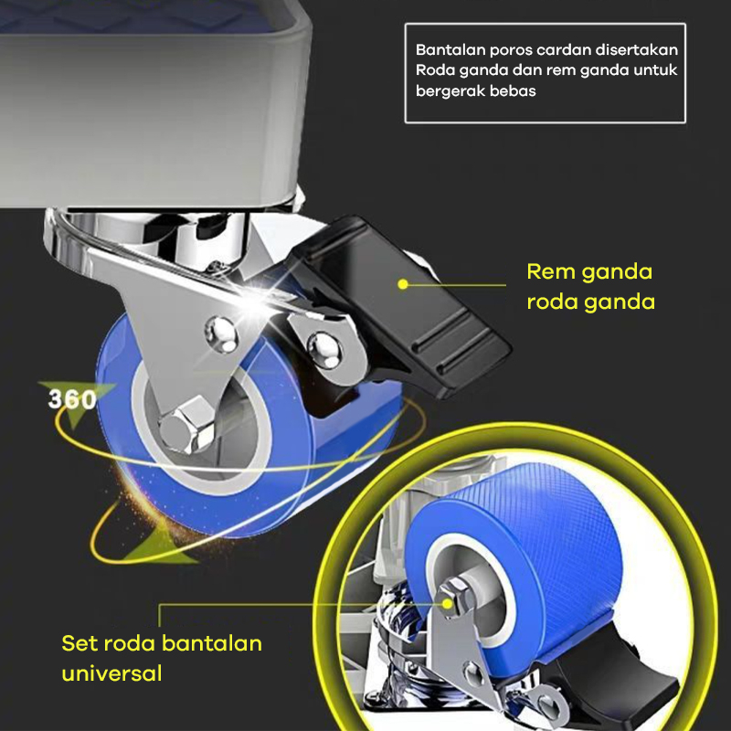 Bonkyo Alas Mesin Cuci Dan Alas Kulkas Tahan Karat Yang Dapat Diatur, Rem Mesin Cuci, Roda Kulkas, Dudukan Kulkas,