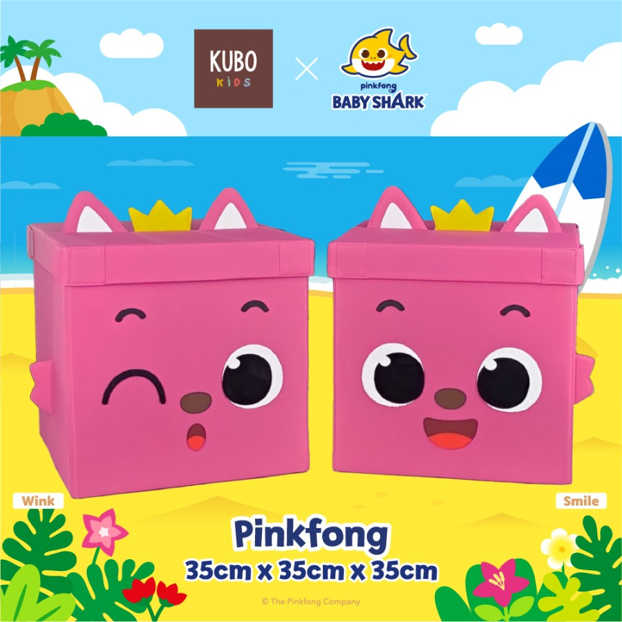 KUBO KIDS PINKFONG 35 X 35 X 35 CM Kotak Penyimanan