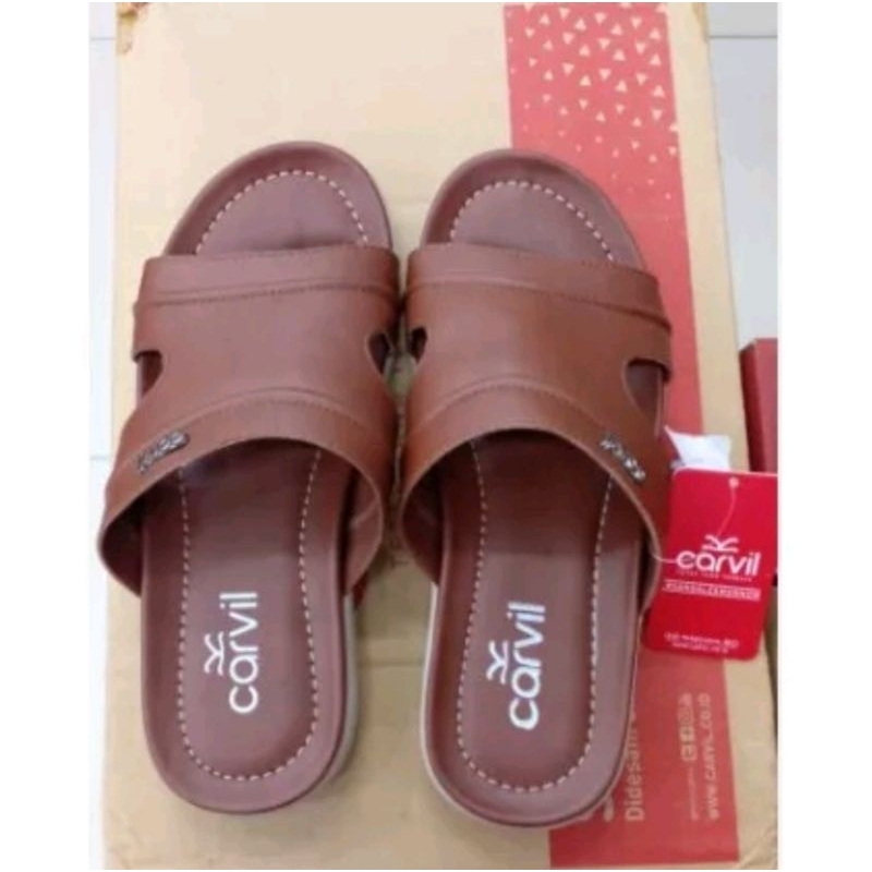 Carvil LARRIE-03M | Sandal Casual Pria Original Carvil Empuk Tidak Licin Keren Trendy Nyaman di Kaki