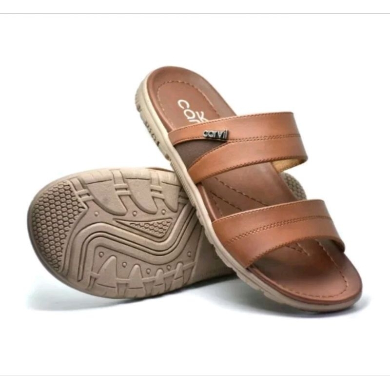 Carvil CORDOBA-02M | Sandal Casual Pria Original Carvil Empuk Tidak Licin Keren Trendy Nyaman di Kaki