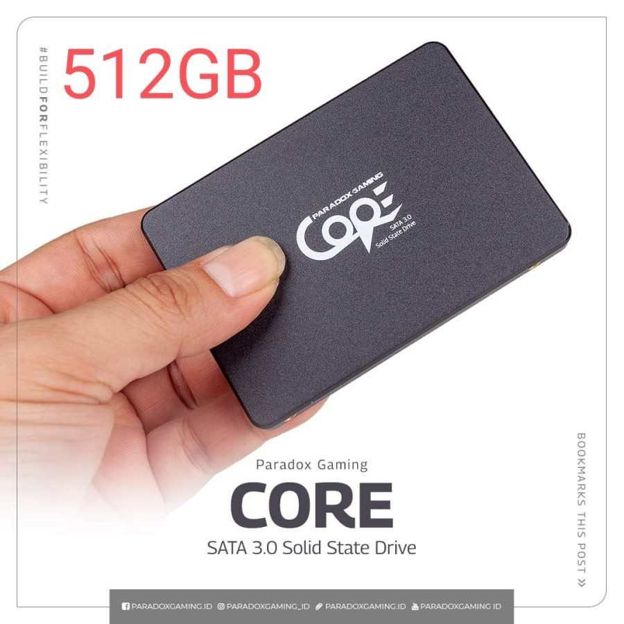 SSD Paradox Gaming Core 512GB Sata III