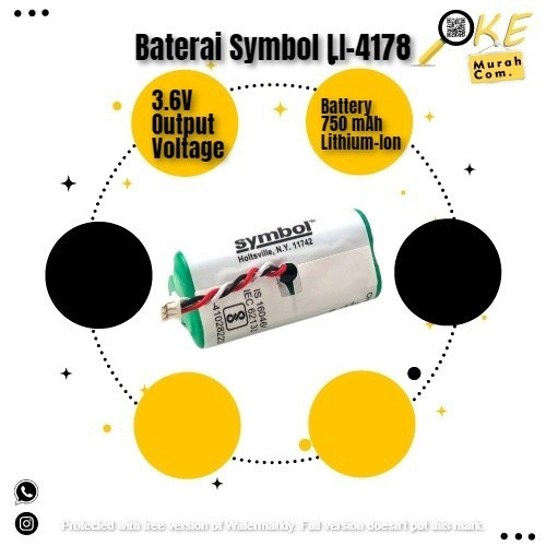 BATERAI SYMBOL BARCODE SCANNER SYMBOL ZEBRA LI4278 | DS6878 | LS4278
