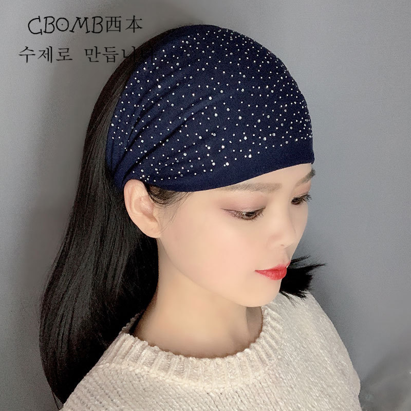 bandana Sorban Band Rambut Feminin Temperamen Fashion Tutup Kepala Bertepi Lebar Bersih Inframerah Keluar Fashion Rambut Band Jepit Rambut Bulang Fashion Penutup Rambut Hairband HeadBand aksesoris rambut