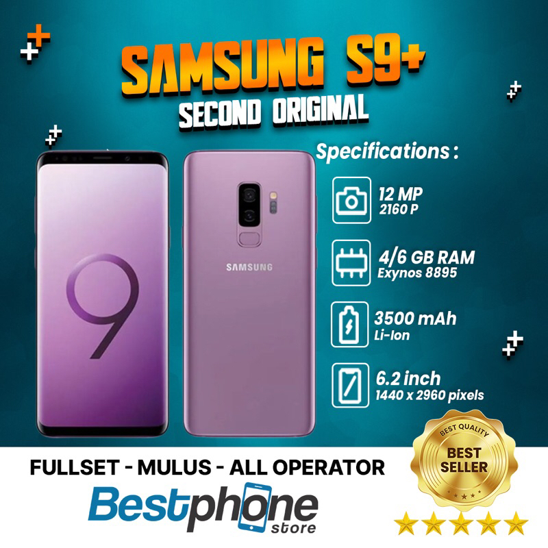 Samsung Galaxy S9 Plus 6/64 Second Ori 100% Fullset | Second Mulus | Samsung S9+