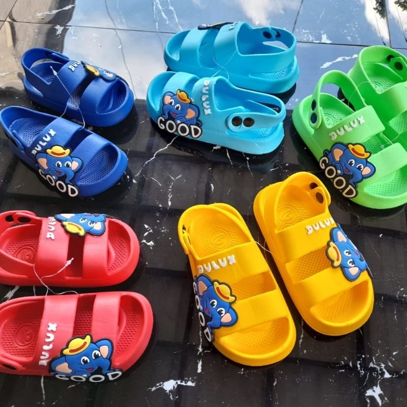 Sandal Anak Laki-laki Perempuan Sandal Jelly Import Sandal Karet Import Dulux Anak Elephant