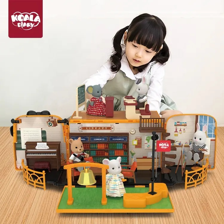 Gelasa Mainan Anak Koala Diary Bus Touring Doll House Caravan Ambulance School