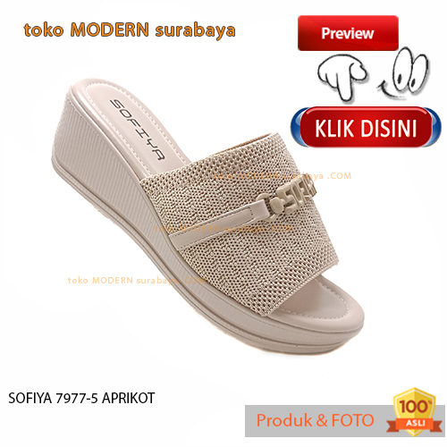 Sandal wanita casual sandal slide wedges SOFIYA 7977-5