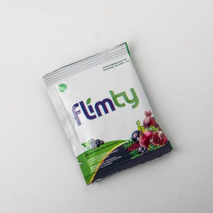 Flimty Fiber Suplemen Pelangsing Diet 1 Sachet BPOM / Susu Diet Detox