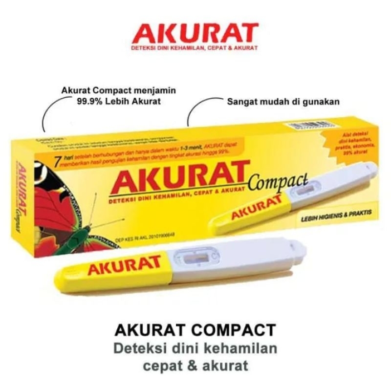 Alat Tes Uji Kehamilan Akurat Compact Testpack HCG Akurat Tes Kehamilan Pribadi