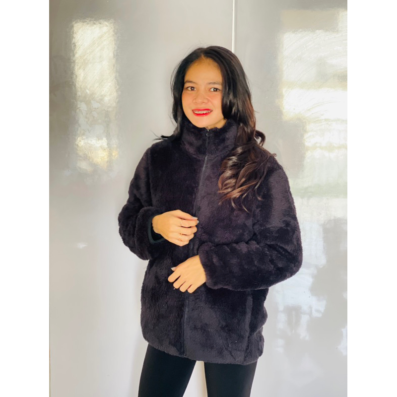 IMPORT MOLLAD Jacket Fur Uniqlo Jaket Bulu Thermal Musim Dingin Pakaian Kostum Winter Salju