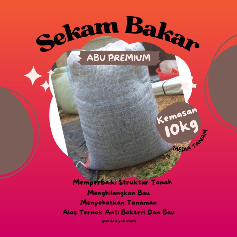 sekam bakar media tanam 10 kg