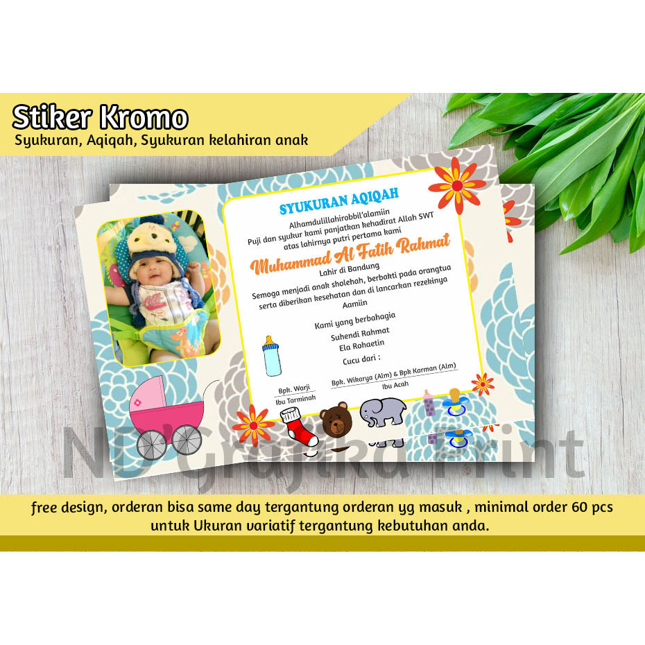 

STIKER LABEL AQIQAH SYUKURAN KELAHIRAN ANAK