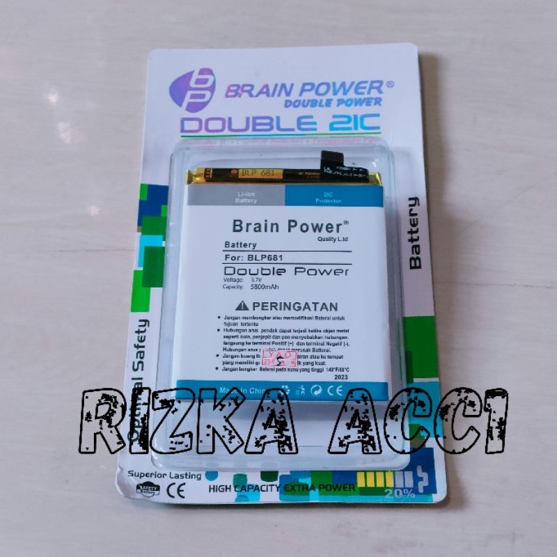 Baterai Batre Oppo F9 / F9 Pro / R17 BLP681 BLP 681 Brain Power Battery Batrai Hp