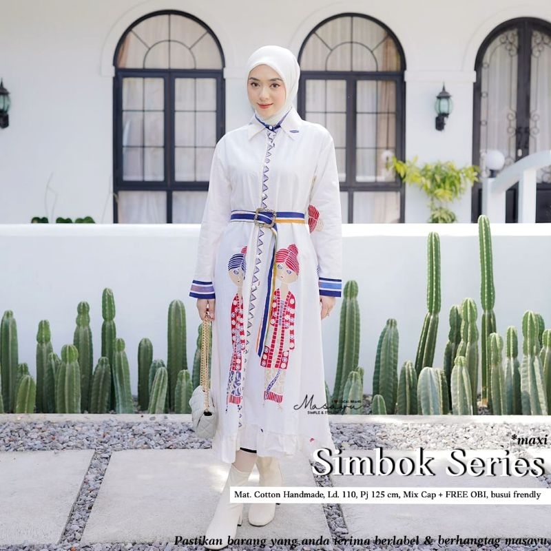 DRESS BATIK WANITA MOTIF VIRAL MASAYU - KELUARGA SIMBOK