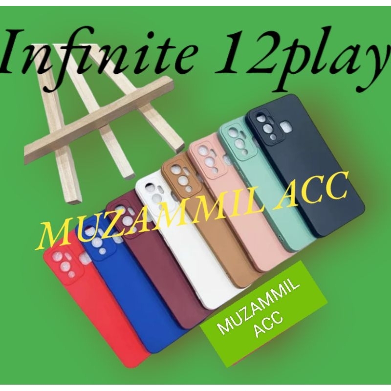 SoftCase Macaron ProCamera INFINIX 12PLAY Case Macaron ProCamera Full Color Terbaru