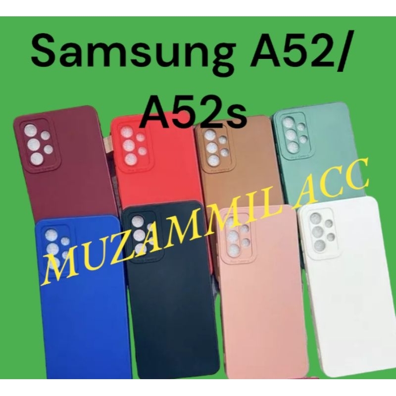 SoftCase Macaron ProCamera SAMSUNG A52/A52S Case Macaron ProCamera Full Color Terbaru