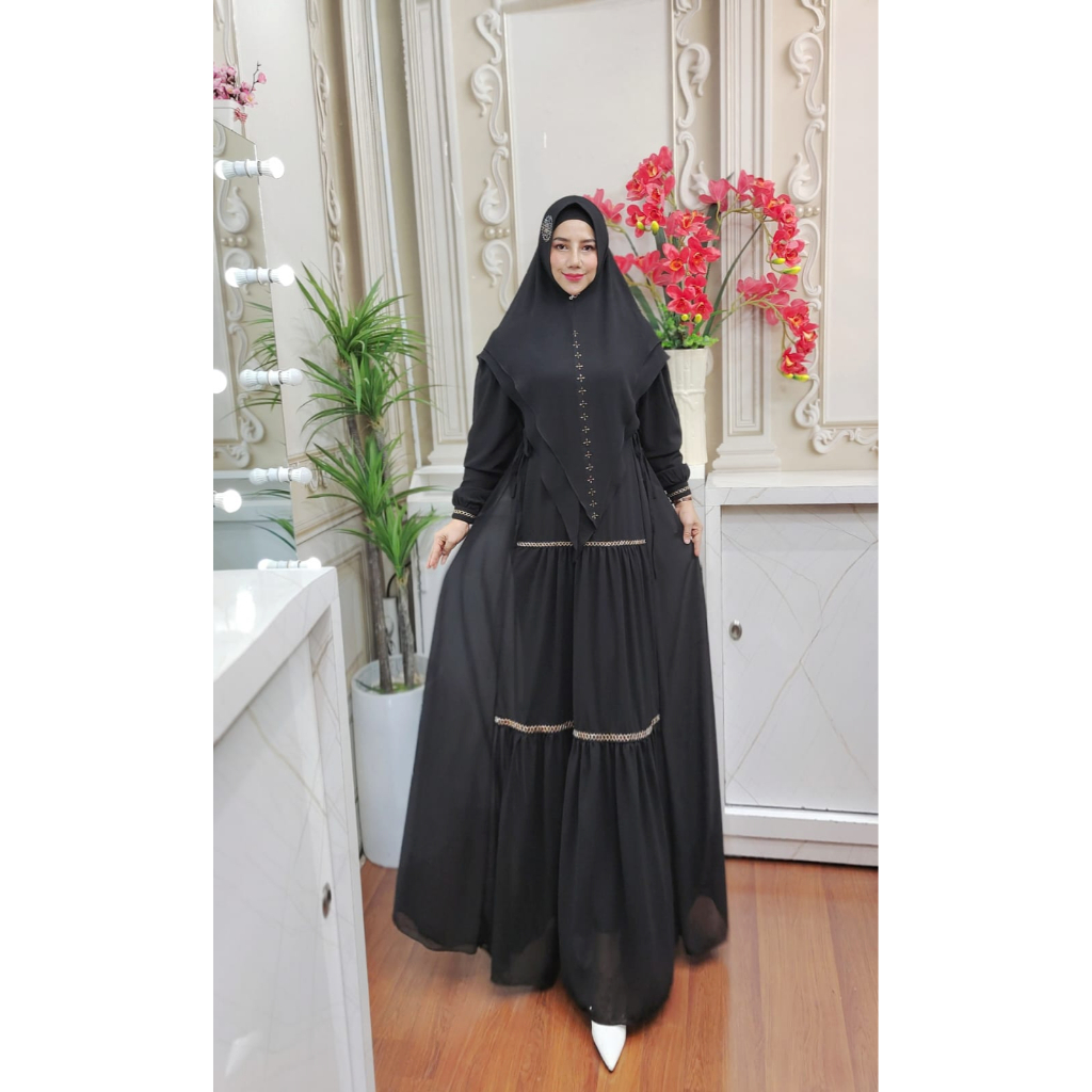 GAMIS SYARI SIMPEL PREMIUM MECCA SYARI GAMIS POLOS WARNA SIMPEL