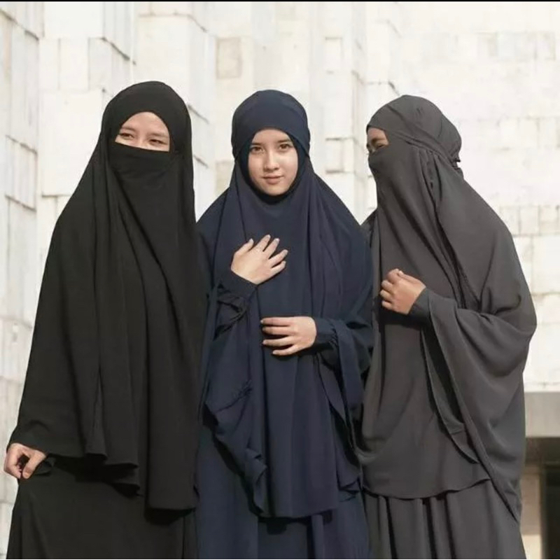 preloved khimar Aazeen Hijab Alila hitam