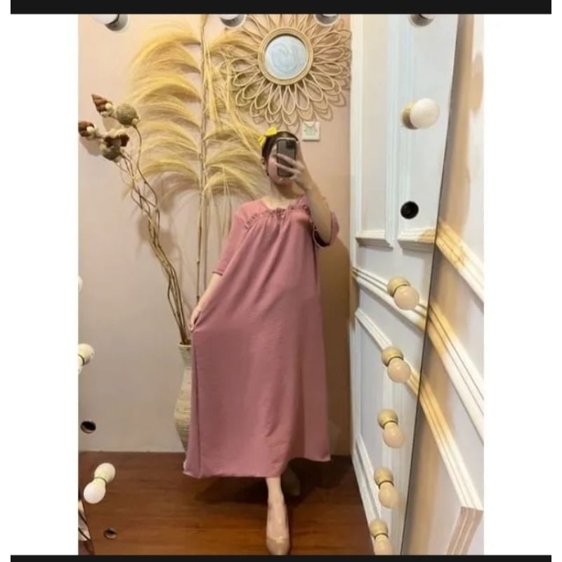 DRESS POLOS DASTER KERUT DADA DASTER CRINKLE AIRFLOW