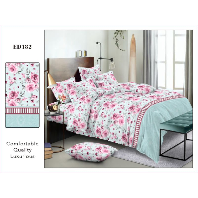 Sprei Katun Jepang 200x200x40 motif ED 182