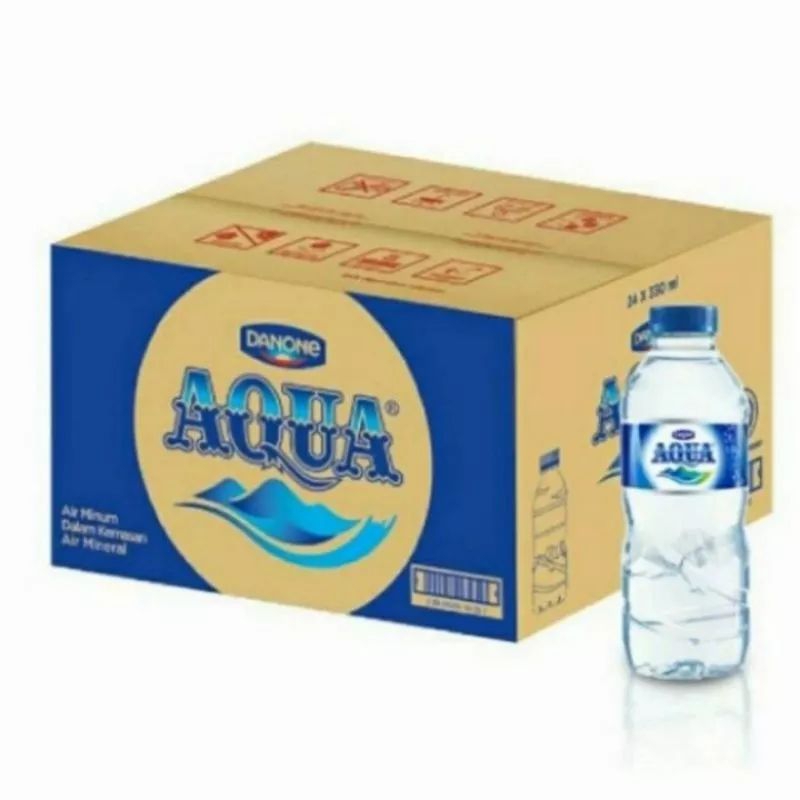 

Aqua Botol mini 330ml 1 dus isi 24