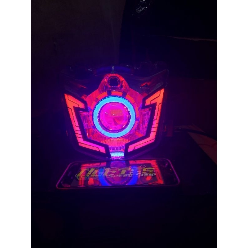 reflektor lampu depan beat karbu/beat lama 2008-2011 custom pnp