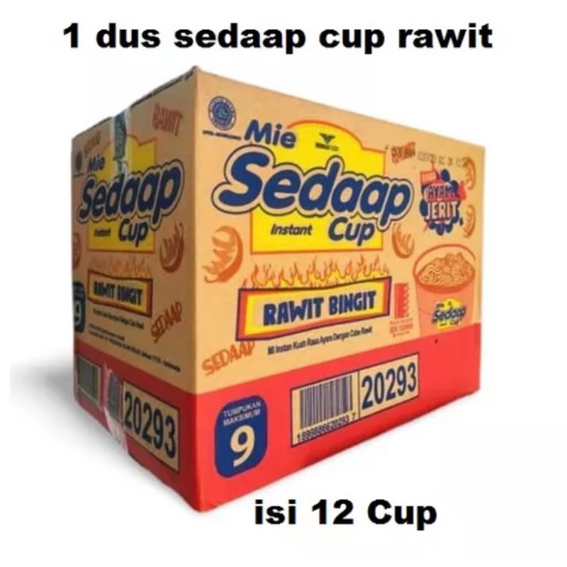 

[ 1 dus ] mie sedaap cup rawit bingit