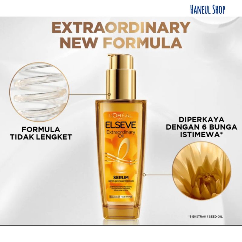 L'Oreal Paris Elseve Extraordinary Oil Gold Hair Treatment Serum - 100ml - Perawatan Rambut Loreal