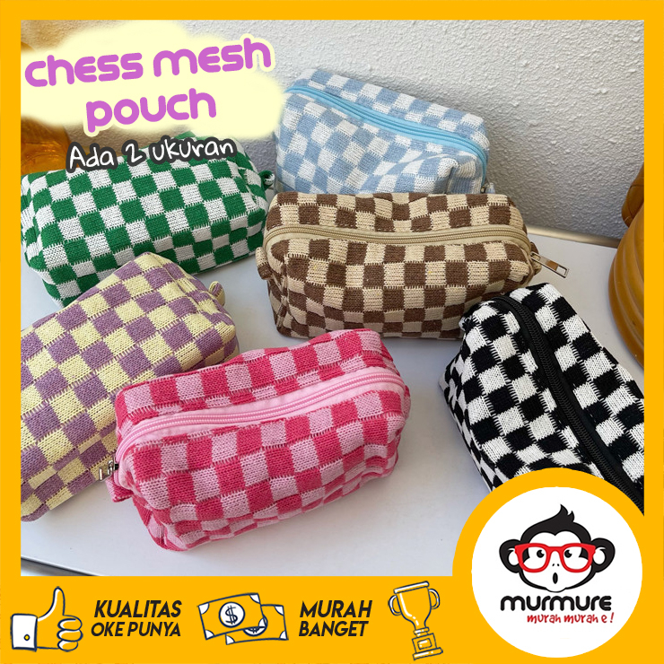 

MURMURE | TAS PENSIL RAJUTAN MESH INS KOTA PEMSIL TEMPAT PENSIL KOREA KAPASITAS BESAR POUCH KOSMETIK TRAVEL