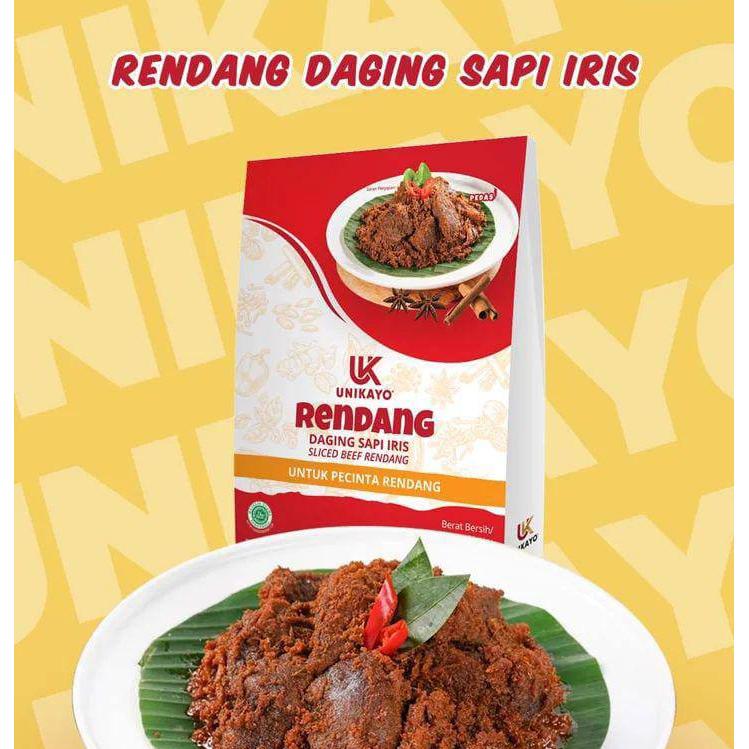 

Rendang Daging Sapi Kemasan 250gr - Rendang Uni Kayo