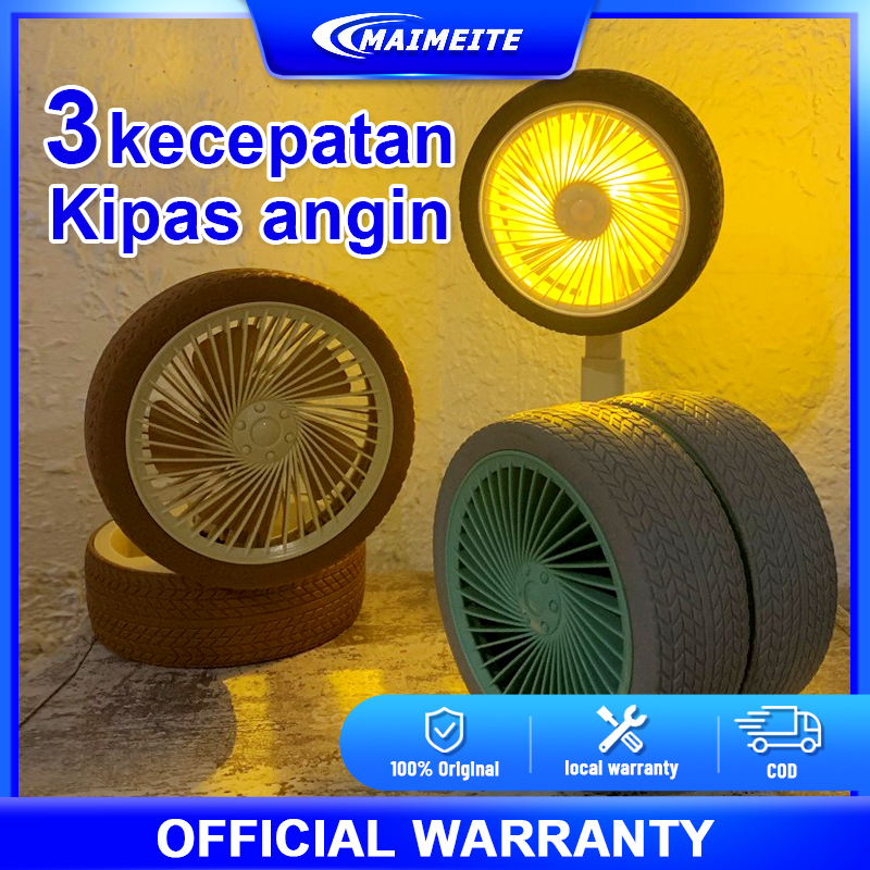 MAIMEITE Mini Kipas Angin Lipat Portable Folding Kipas Angin Fan USB Charger 3-Speed