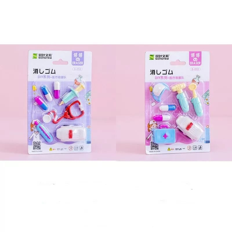 HM34 Penghapus Set Cute Penghapus Pensil Karakter ERASER Karakter Lucu