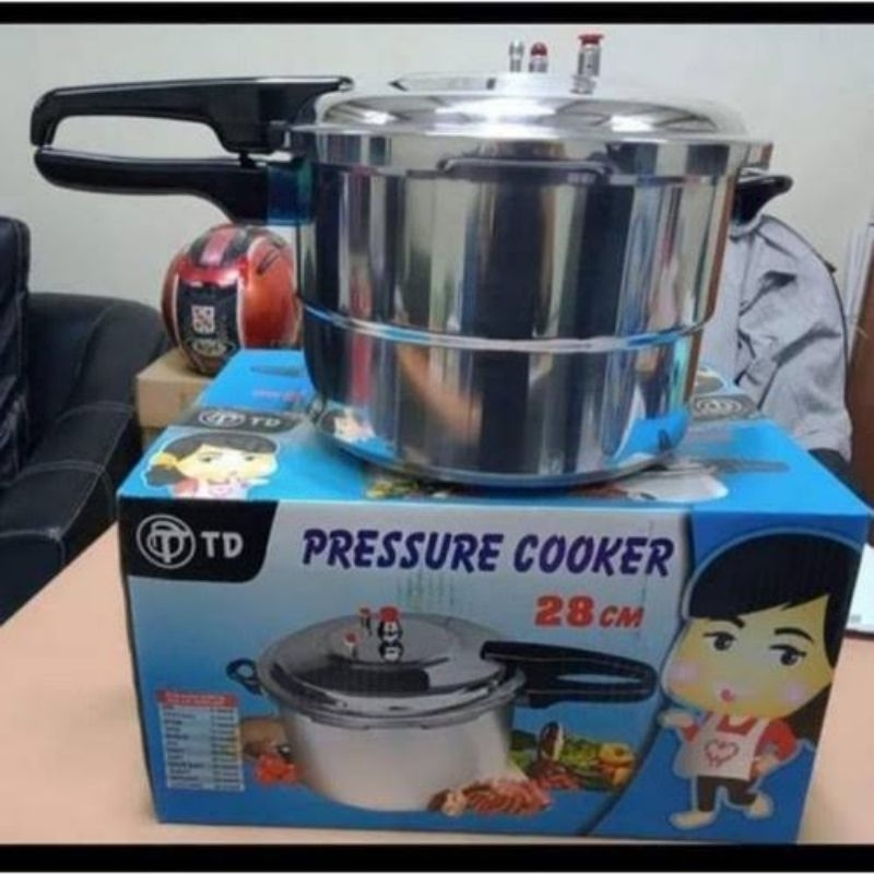 TD/YAMAKAWA Panci Presto 12 Liter (28cm) Aluminium / Pressure Cooker