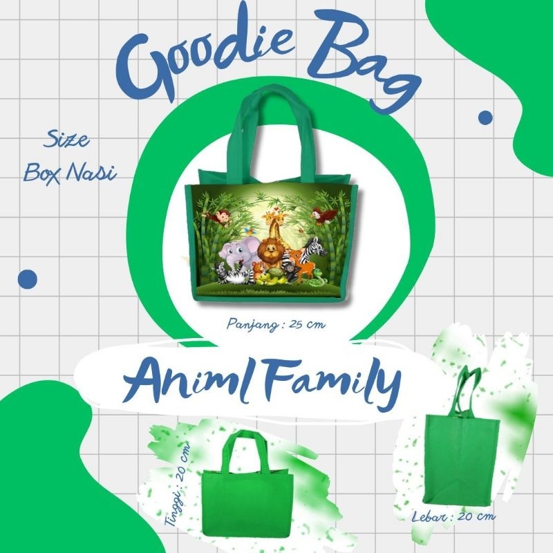 

Tas Ultah Tas Animal Cute Imut/ Tas Ulang Tahun Anak / Tas Aqiqah / Goodie Bag Souvenir Besek Kantong Custom Nama Dan Foto