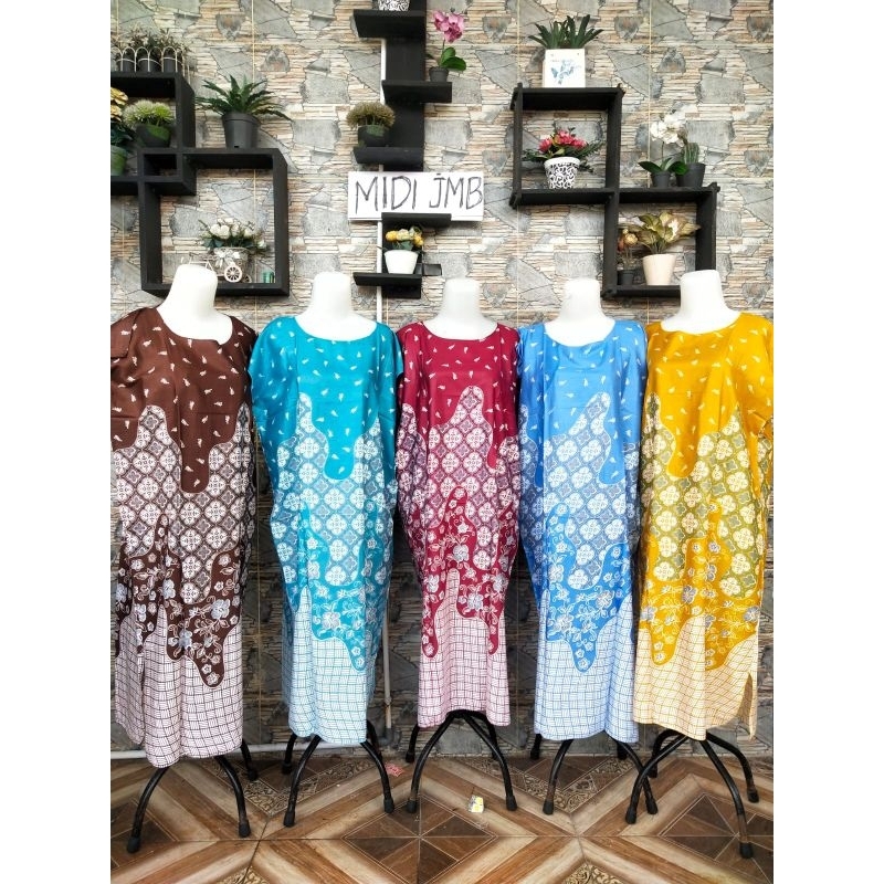 Daster midi jumbo / daster murah batik / daster harian grosir solo batikkombinasi