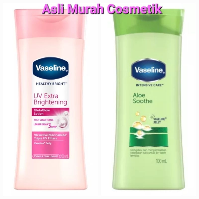 Vaselin Lotion Healthy Bright UV Extra Brightening | Vaseline Intensive Care Aloe Soothe